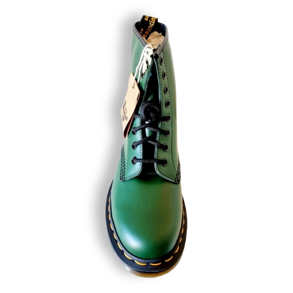 Dr. Martens 1460 8-Eye, green leather boots UK 4 | US / AU 6 | EUR 37 - Picture 4 of 10
